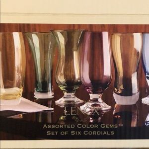 Lenox Colored Gem Cordials set